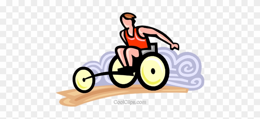 Wheelchair Sports Royalty Free Vector Clip Art Illustration - Wheelchair Sports Royalty Free Vector Clip Art Illustration #1554105