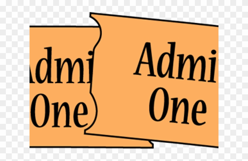 Stub Clipart Admit One - Stub Clipart Admit One #1554233