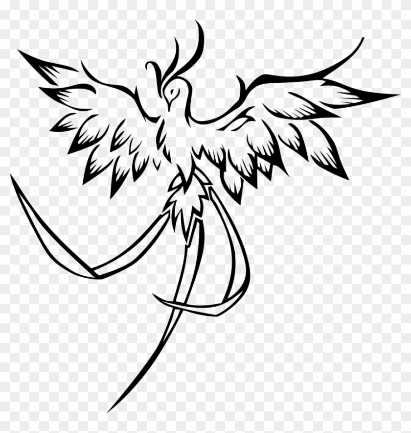 Clipart Phoenix Line Medium Image Png - Clipart Phoenix Line Medium Image Png #1554447