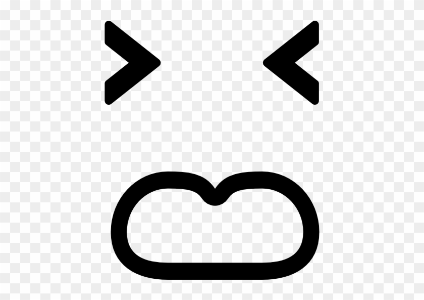 Disgusted Emoticon Square Face Free Icon - Disgusted Emoticon Square Face Free Icon #1554588