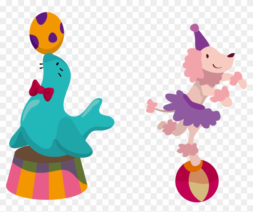 Circus Cartoon Clip Art Animals Transprent - Circus Cartoon Clip Art Animals Transprent #1554666