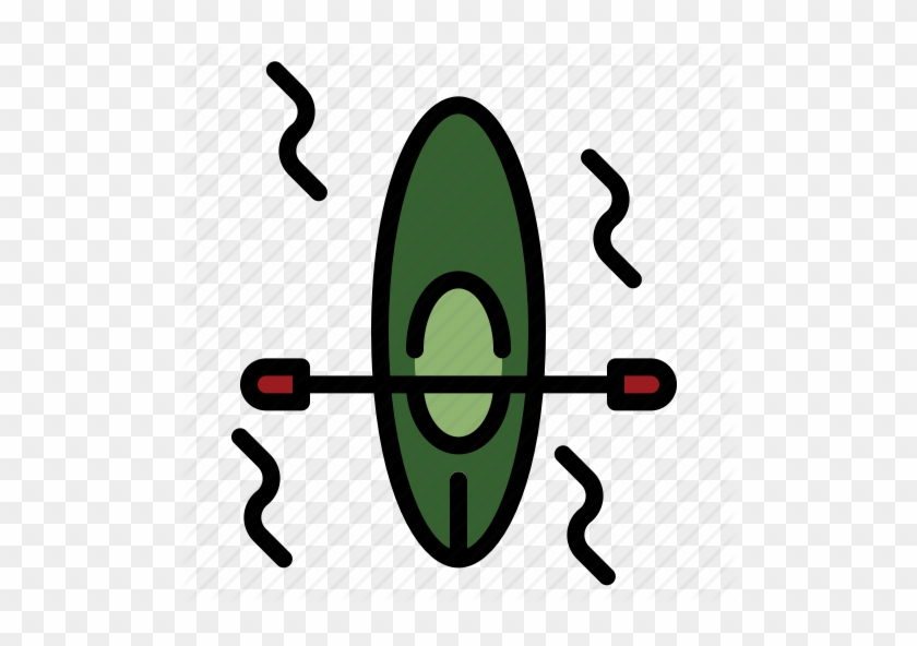 Kayak Kayaking Paddle Icon - Kayak Kayaking Paddle Icon #1554908