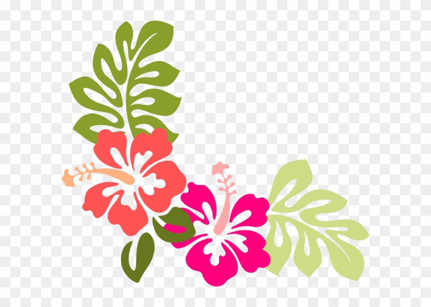 Hawaiian Hibiscus Flower Clip Art - Hawaiian Flower Throw Blanket #35882