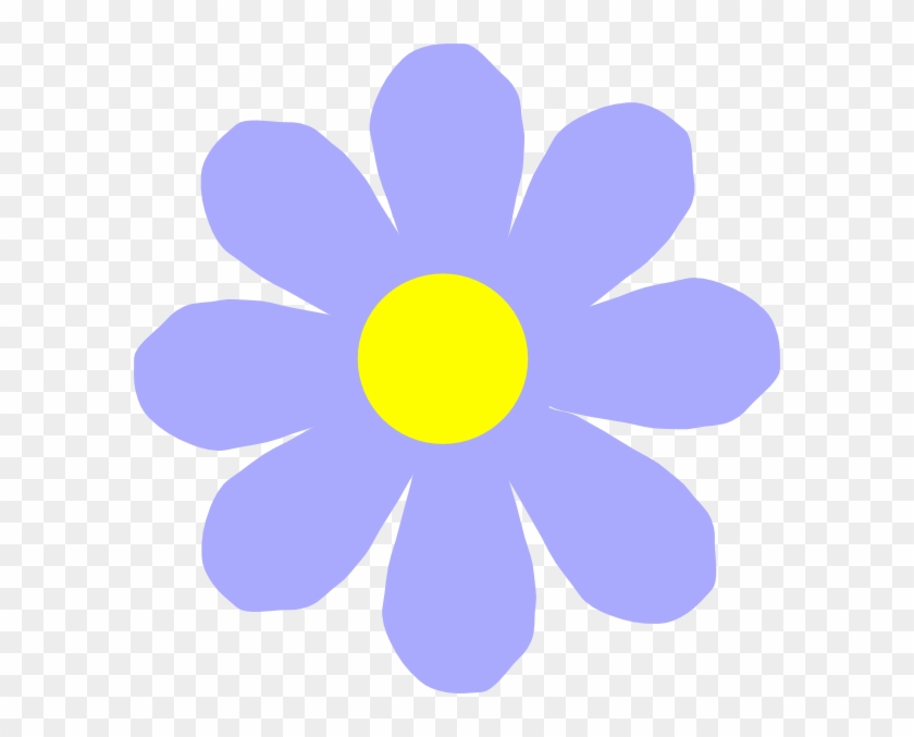 Blue Flower Clipart Petal - Flower With 8 Petals Clipart #35883
