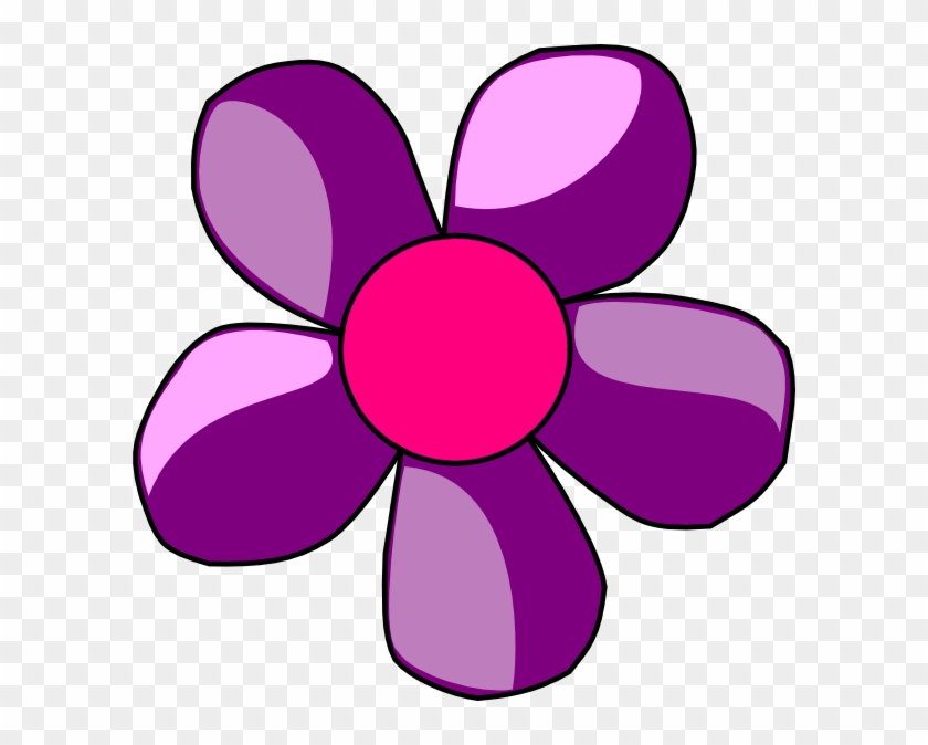 Clipart Flower Purple - Purple And Pink Flower Clip Art #35892