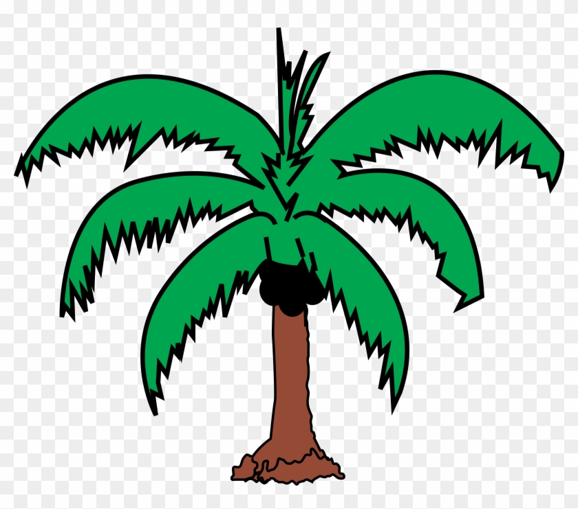 Coconut Palm 2 - Coconut Tree Leaves Clip Art #36041