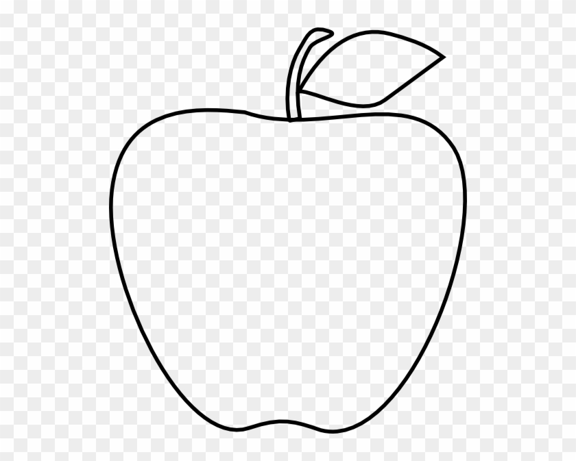 Apple Clip Art At Clker - Line Drawing Of Apple #36117