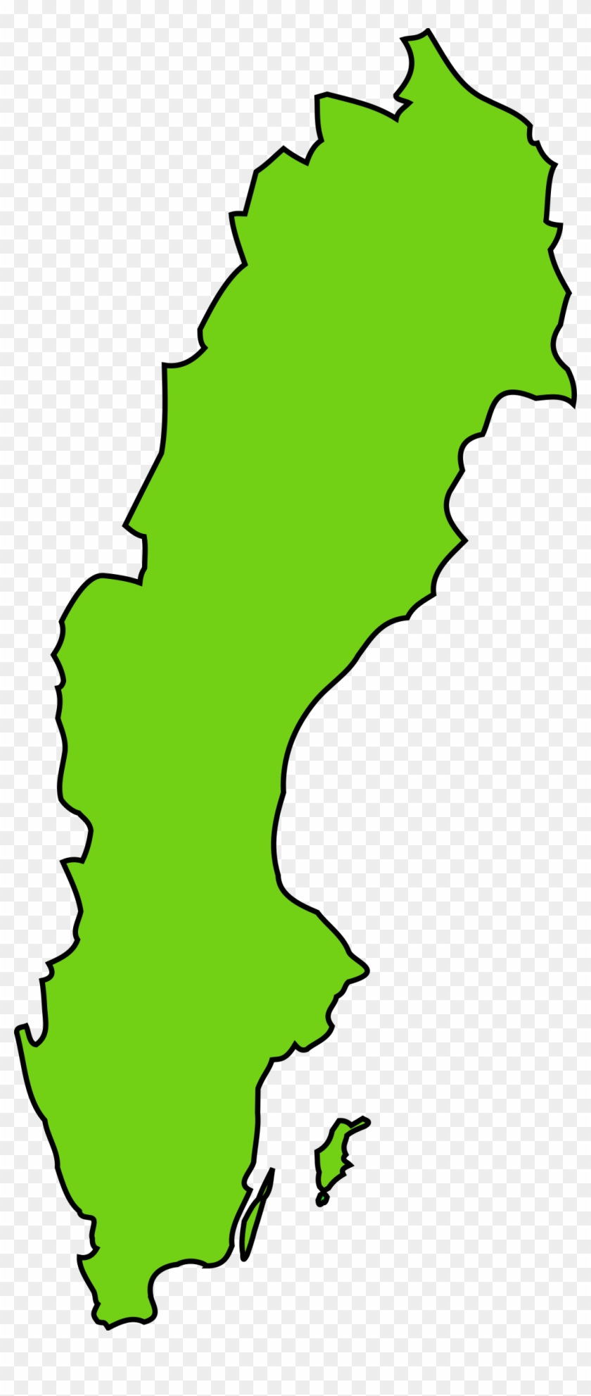 Similar Clip Art - Sweden Map Clipart #36119