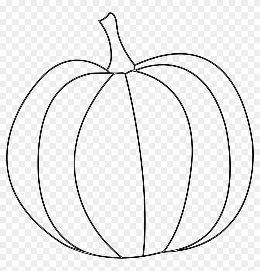 Pumpkin Line Drawing Clip Art - Pumpkin #36166