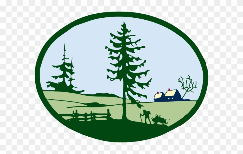 Country Scene Clip Art - Watermill #36306