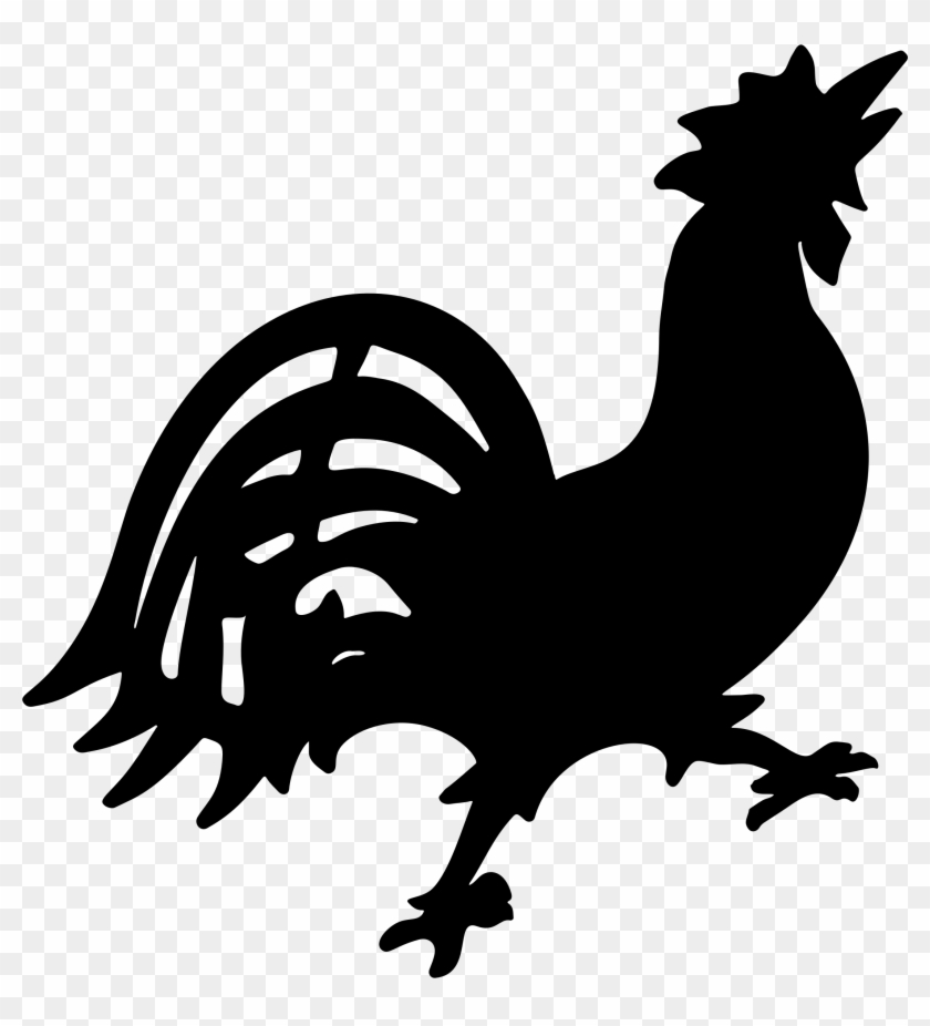 Clipart - Rooster Silouette #36317