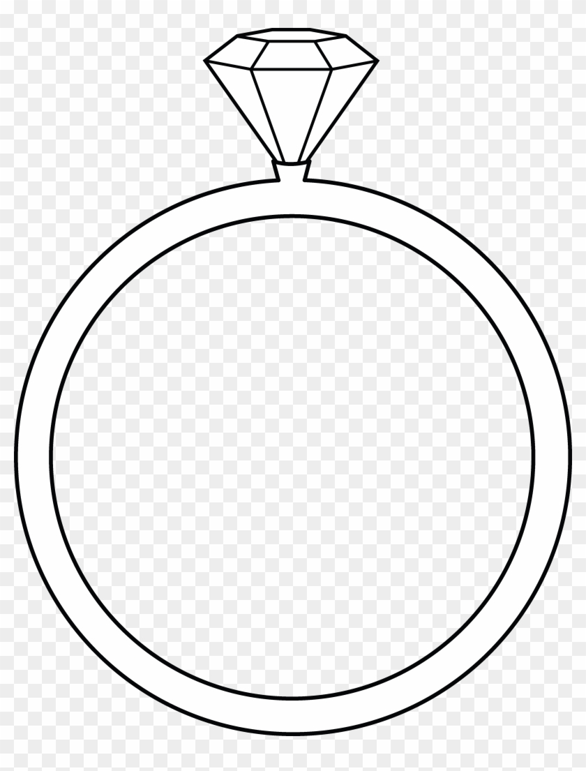Diamond Ring Graphic - Bloom Ball Template Free #36335