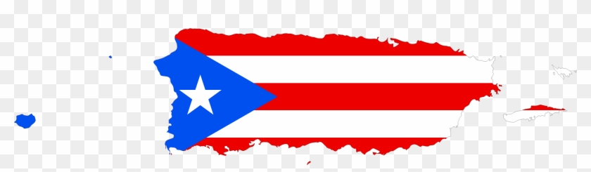 Puerto Rico Flag Clipart - Puerto Rico Map With Flag #36415
