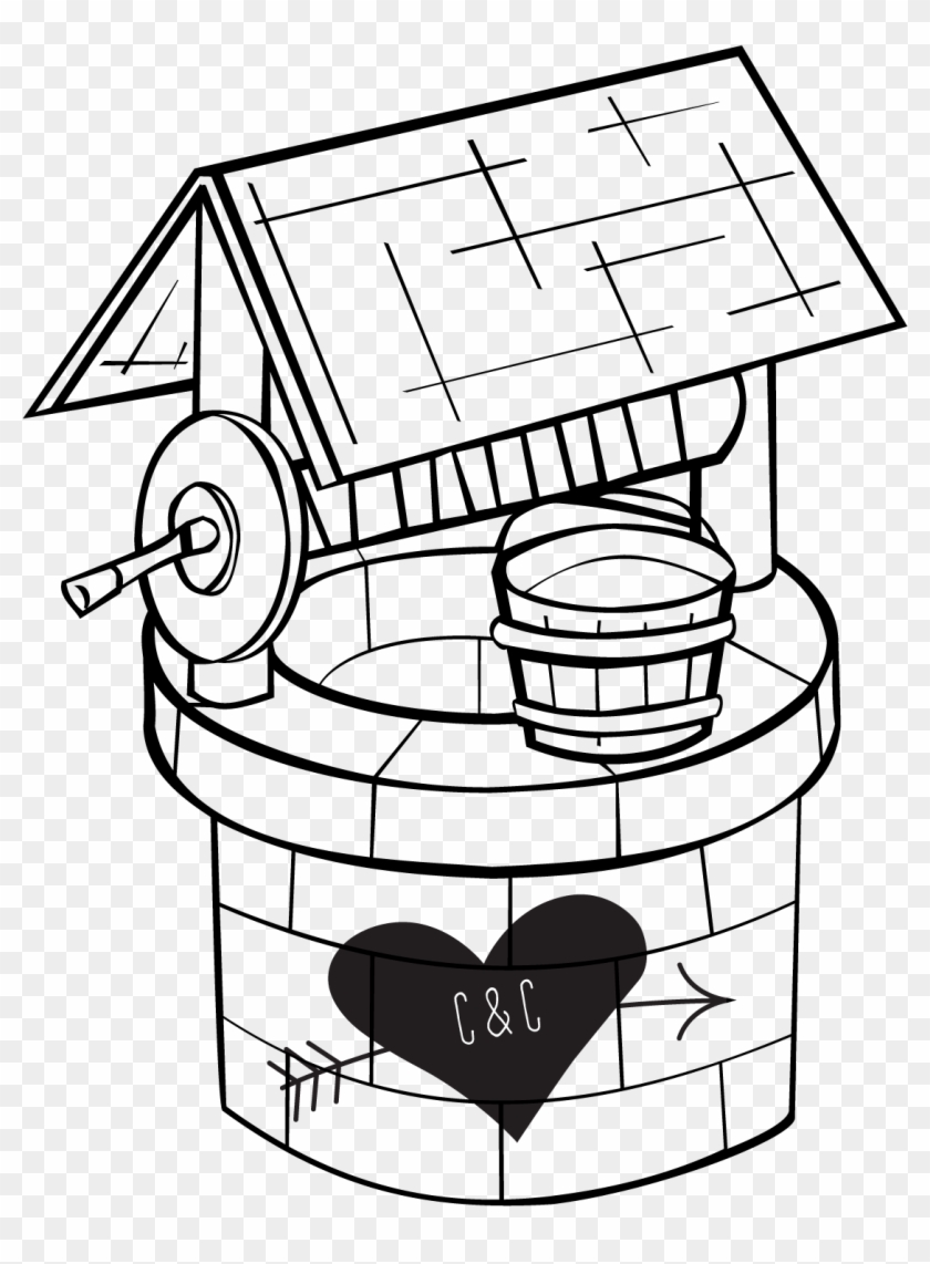 Wedding Wishing Well Clipart - Coloring Picture Of Well #36470