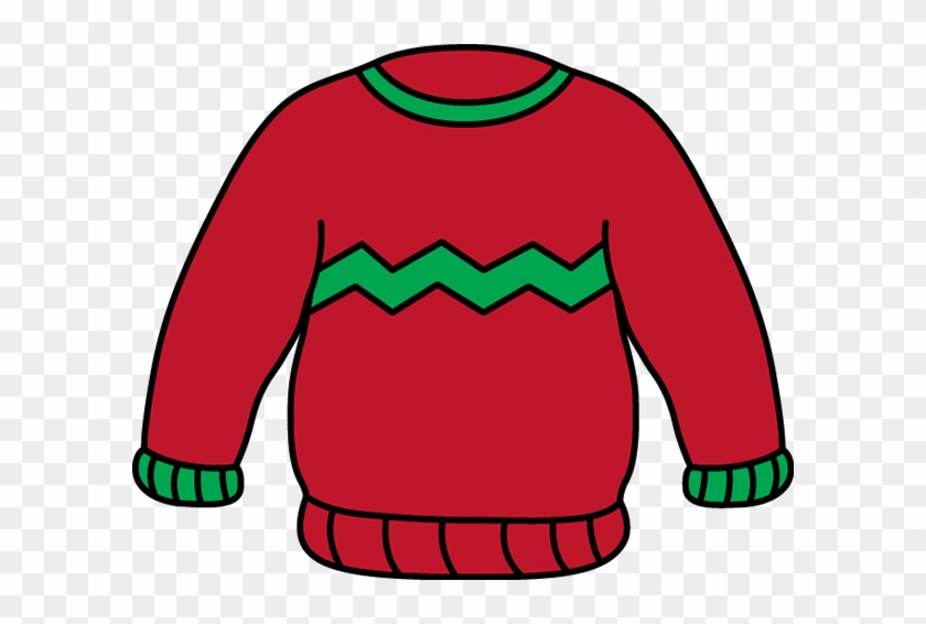 Red And Green Sweater Clip Art - Jumper Clipart #36491.