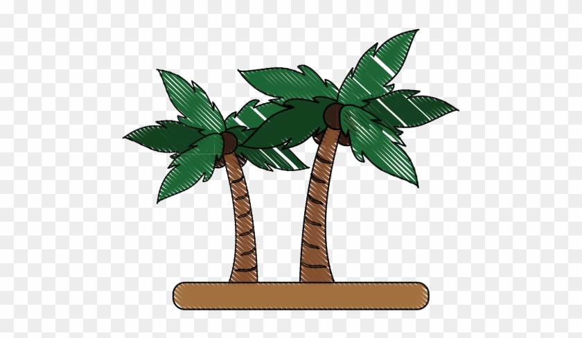 Tree Palms Symbol - Vector Graphics #36499