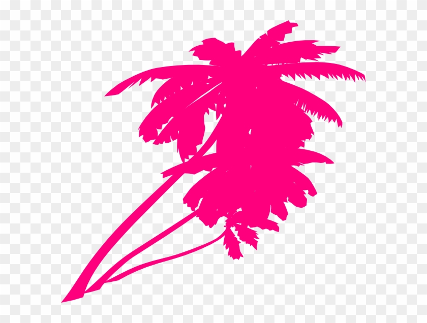 Double Trees Clip Art - Neon Palm Tree Vector #36503