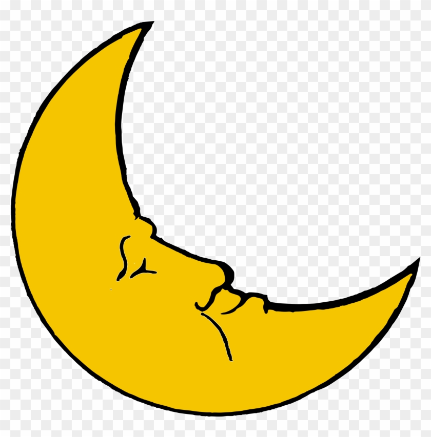 Moon Clip Art Free Images Free Clipart Images - Crescent Moon Cartoon #36522