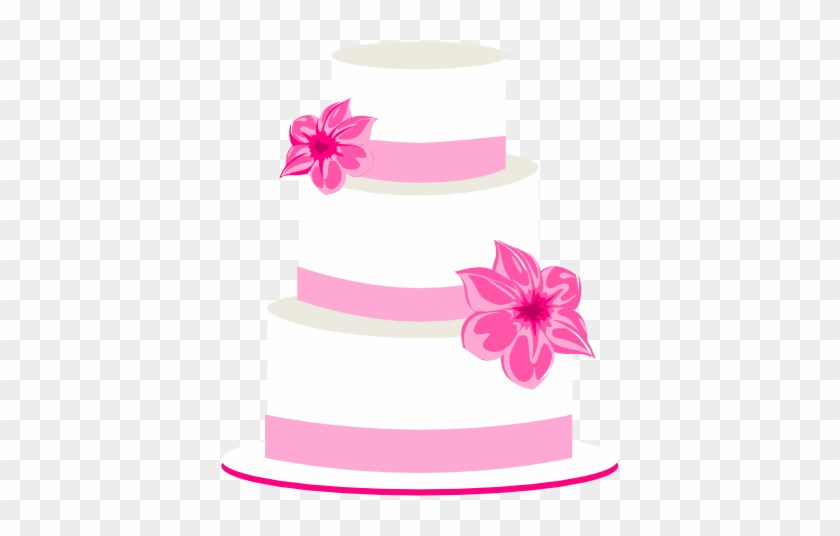 Pink - Wedding - Cake - Clipart - Cake 4 Layers Clipart #36558