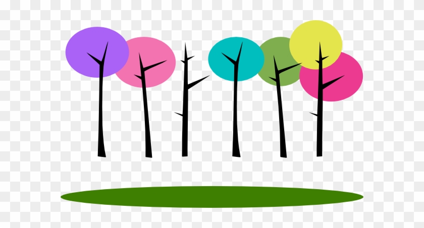 Colorful Trees - Colorful Tree Clipart #36566