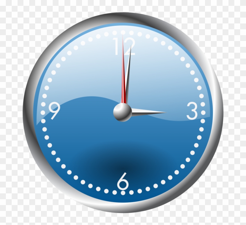 Pin Free Clock Clipart - Reloj Azul Png Icon #36581