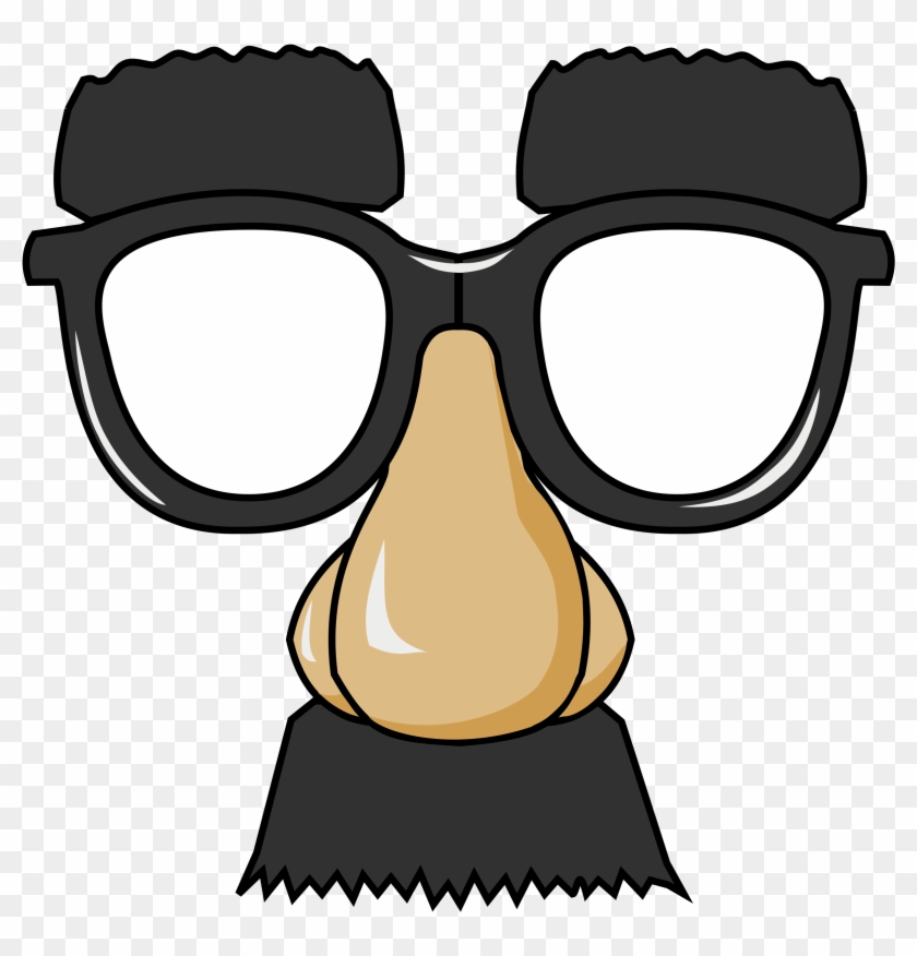 Clipart - Funny Glasses - Nerd Glasses And Nose #36649
