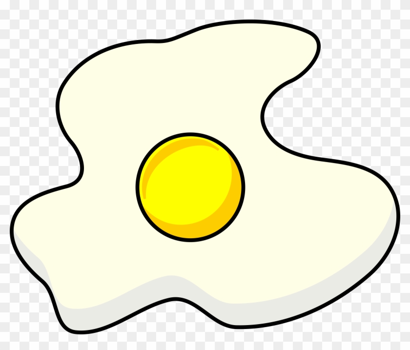 Chicken Egg Clipart - Fried Egg Silhouette #36719