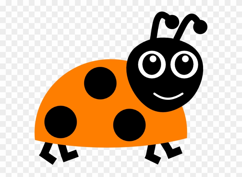 Orange Ladybug Clip Art - Orange Ladybug Cartoon #36826