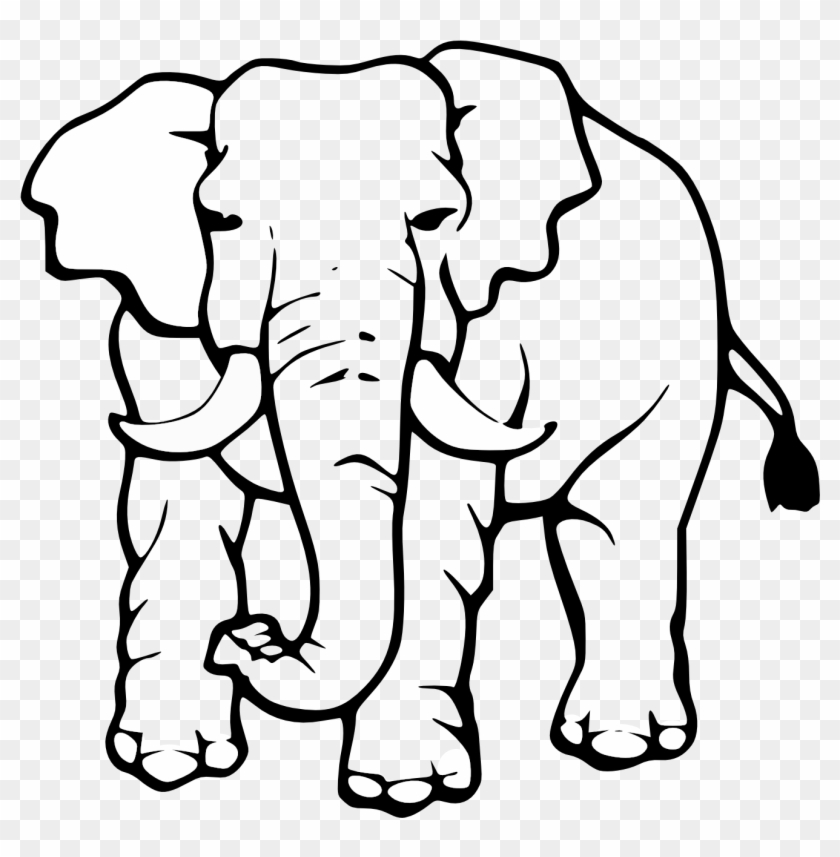 Elephant Clipart Black And White Many Interesting Cliparts - Elephant Clipart Black And White #36940