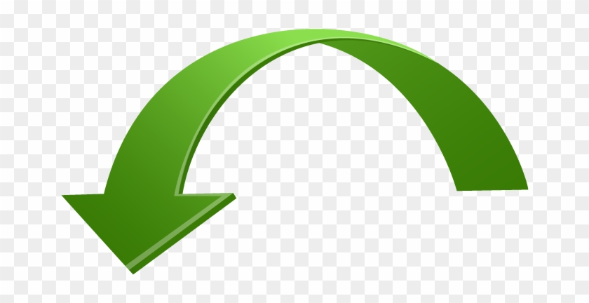 Green Curved Arrow Png #36992