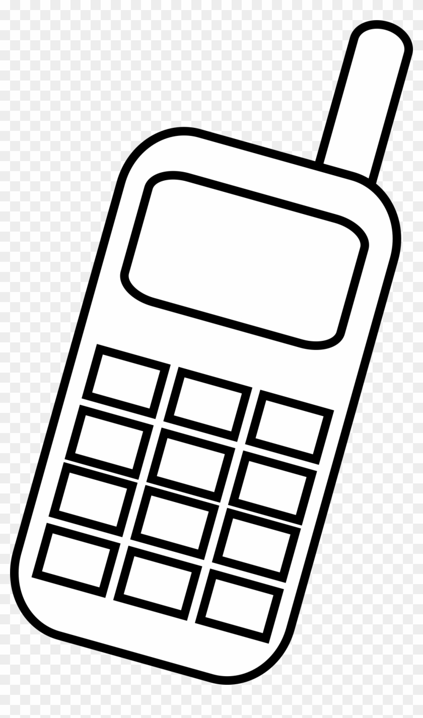 Phone Clipart Icon Mobile - Mobile Clipart Black And White #37001