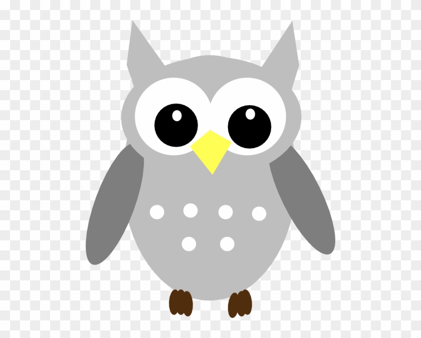 Snowy Owl Clipart Grey Owl - Baby Owl Clip Art #37068