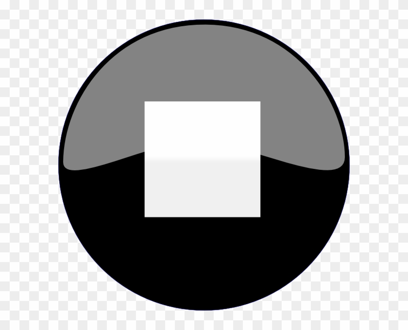 Stop Button Black Svg Clip Arts 600 X 600 Px - Play And Pause Button Png #37090