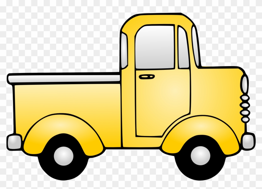 Pickup Truck Car Van Clip Art - Truck Clipart Black And White #37101