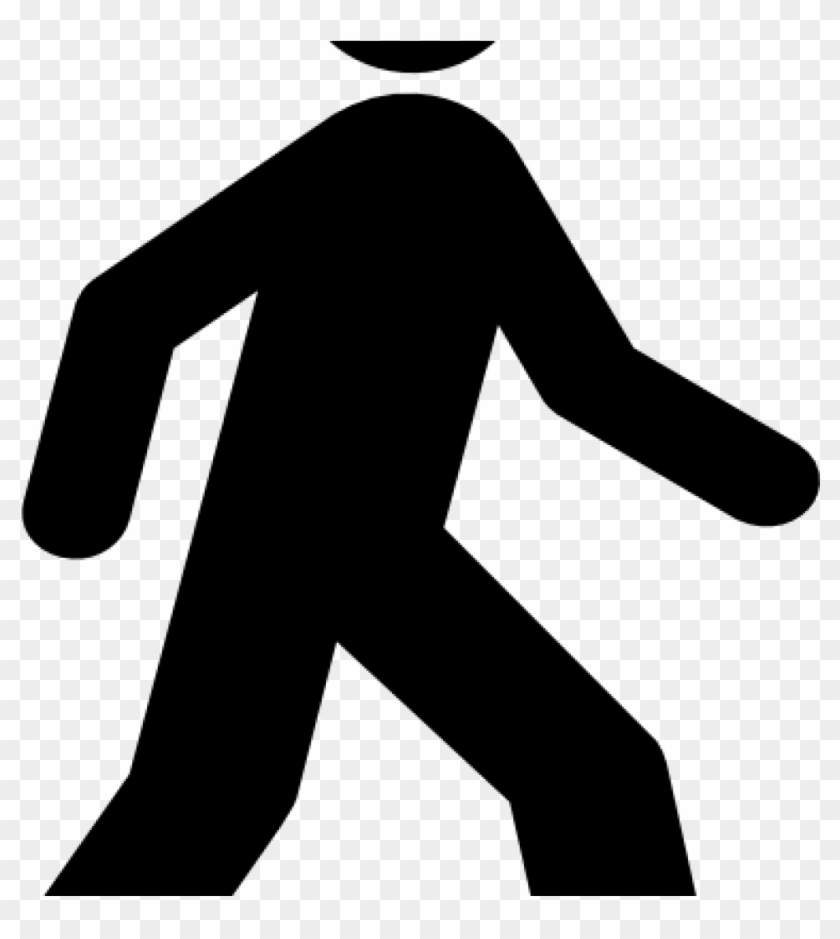Person Walking Clipart Walking Man Black Clip Art At - Clip Art #37111