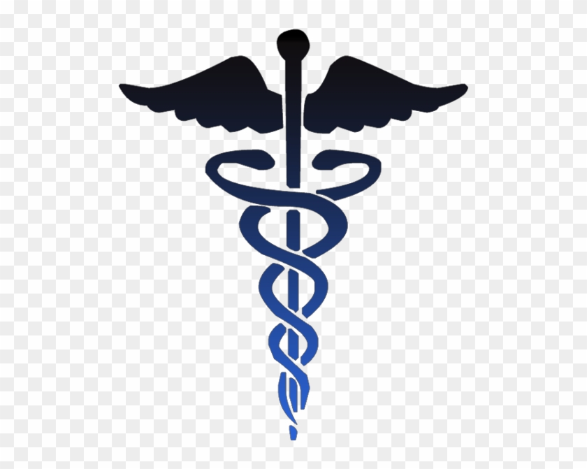 Caduceus Medical Symbol Black - Medical Symbol Clipart #37139