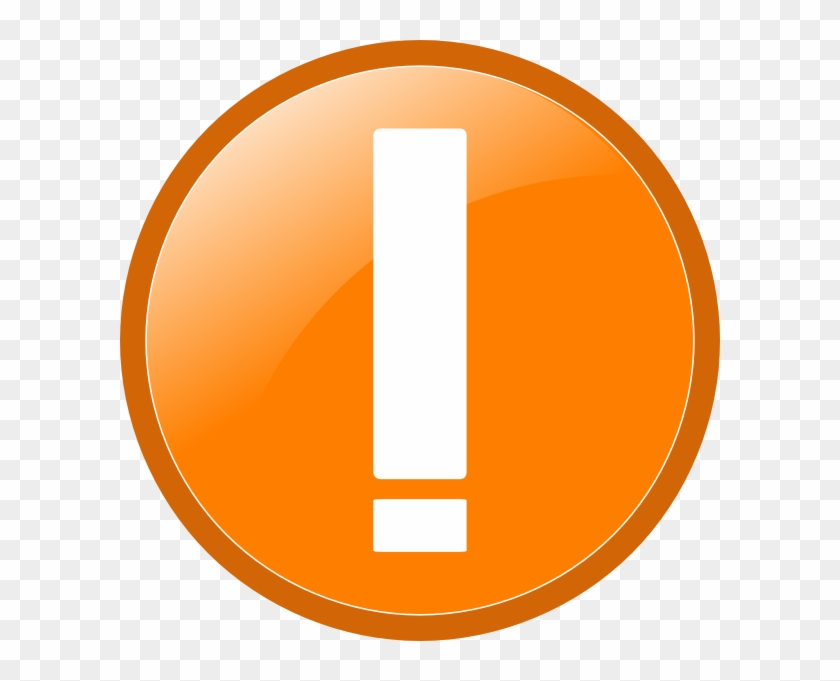 Warning Icon Clip Art At Clker - Warning Icon Orange #37201