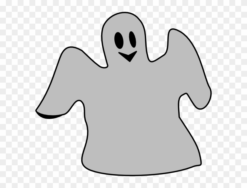 Ghost Clipart Clear Background - Grey Ghost Clipart #37257