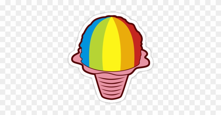 Fresh Snow Cone Clipart Hawaiian Shave Ice Stickers - Shave Ice Clip Art #37283