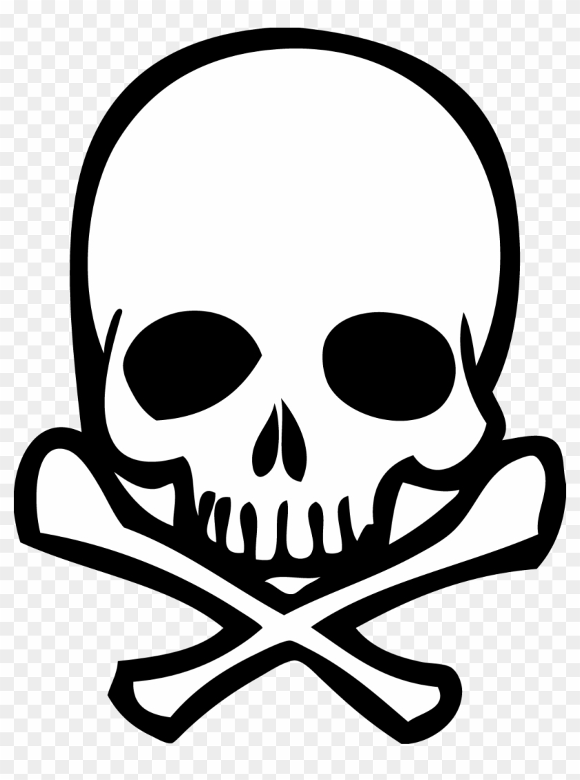 Skull Clipart Transparent Background - Skull And Crossbones Png #37299