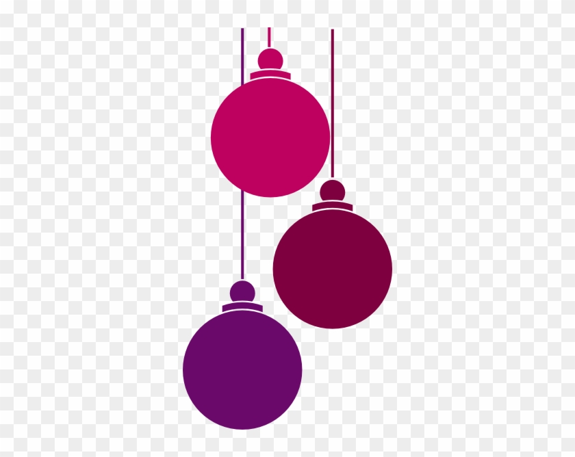 Christmas Ornaments Clip Art - Pink Christmas Decorations Png #37417