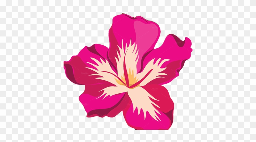 Tropical Flower Clipart - Tropical Flower Vector Png #37422