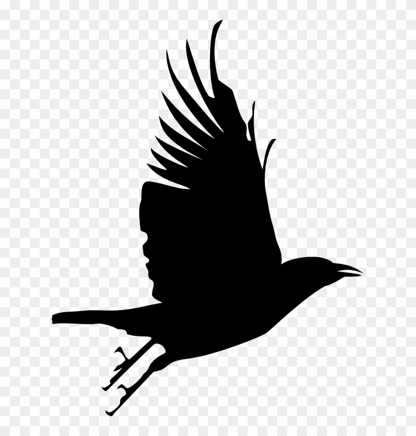Crow Clipart Transparent Background - Raven Silhouette Png #37441