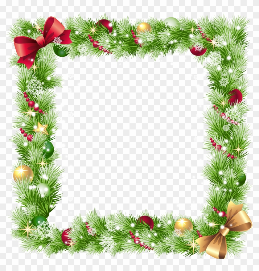 Snowflake Clipart Transparent Border - Merry Christmas Border Png #37499