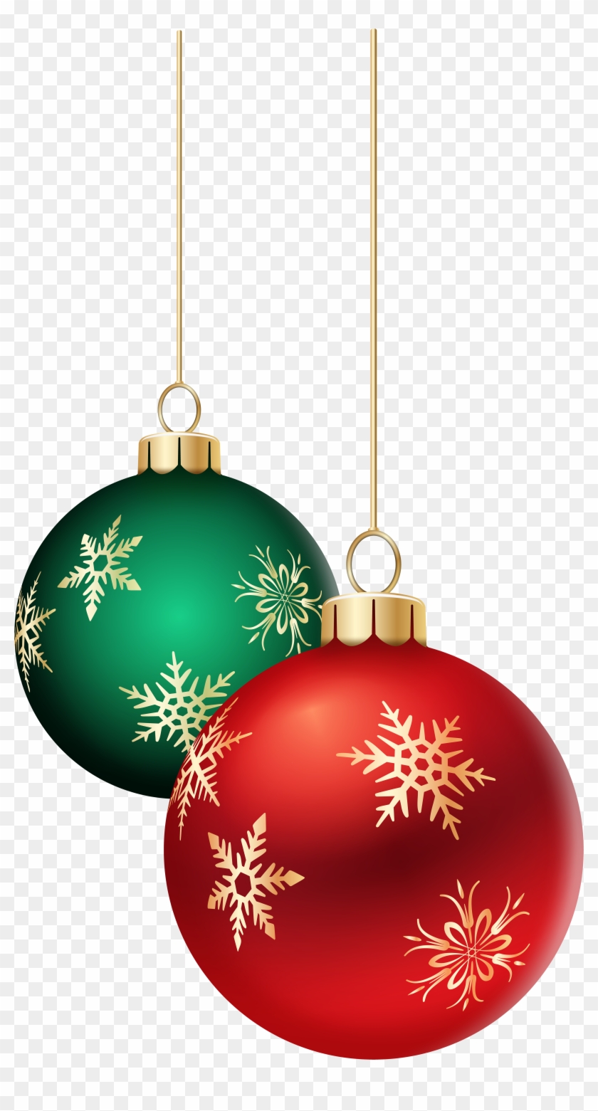 Hanging Christmas Balls Transparent Png Clip Art Image - Hanging Christmas Balls Transparent #37522