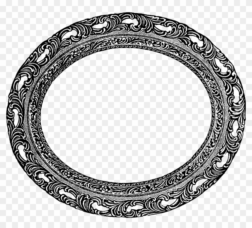 Download Vintage Oval Frame Clip Art Image - Vintage Picture Frame Clip Art #37651