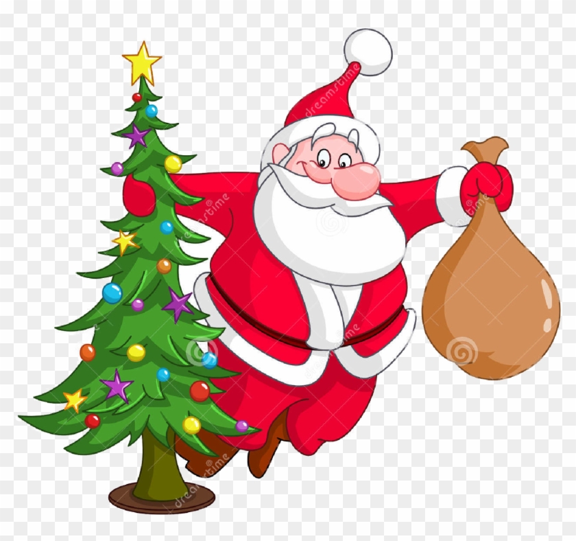 *please Have Your Groups Bring A Sack Lunch* - Santa And Christmas Tree #37799