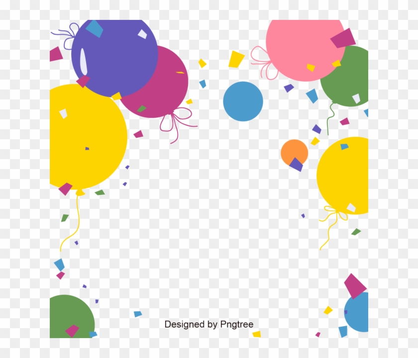 Cartoon Balloon Background, Cartoon Design, Balloon, - Vector Graphics #37861