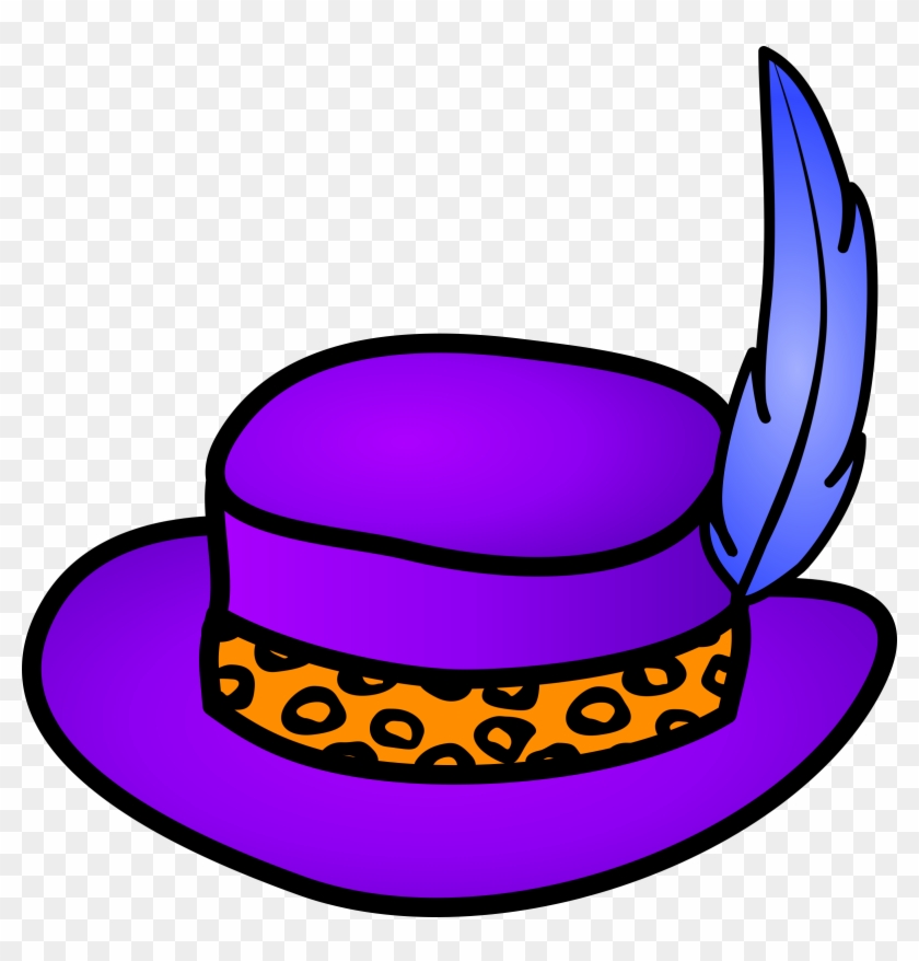 Address Label Size - Pimp Hat Clip Art #37870