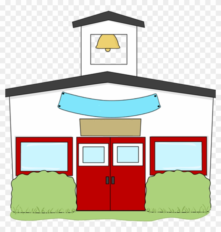 School House Clip Art Schoolhouse Clip Art Schoolhouse - Cartoon School Transparent Background #37933